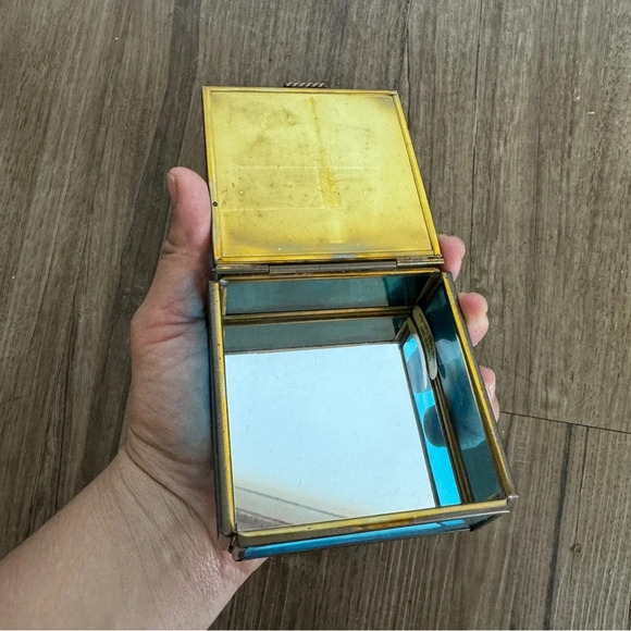 Vintage 90s stained glass angel trinket box - Picture 4 of 7